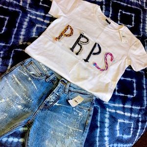 NWT Prps top and Jean set